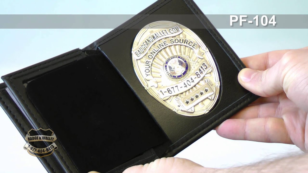 Badge and Wallet: Perfect Fit USA Hidden Badge Wallet w/ Money Pocket (104)