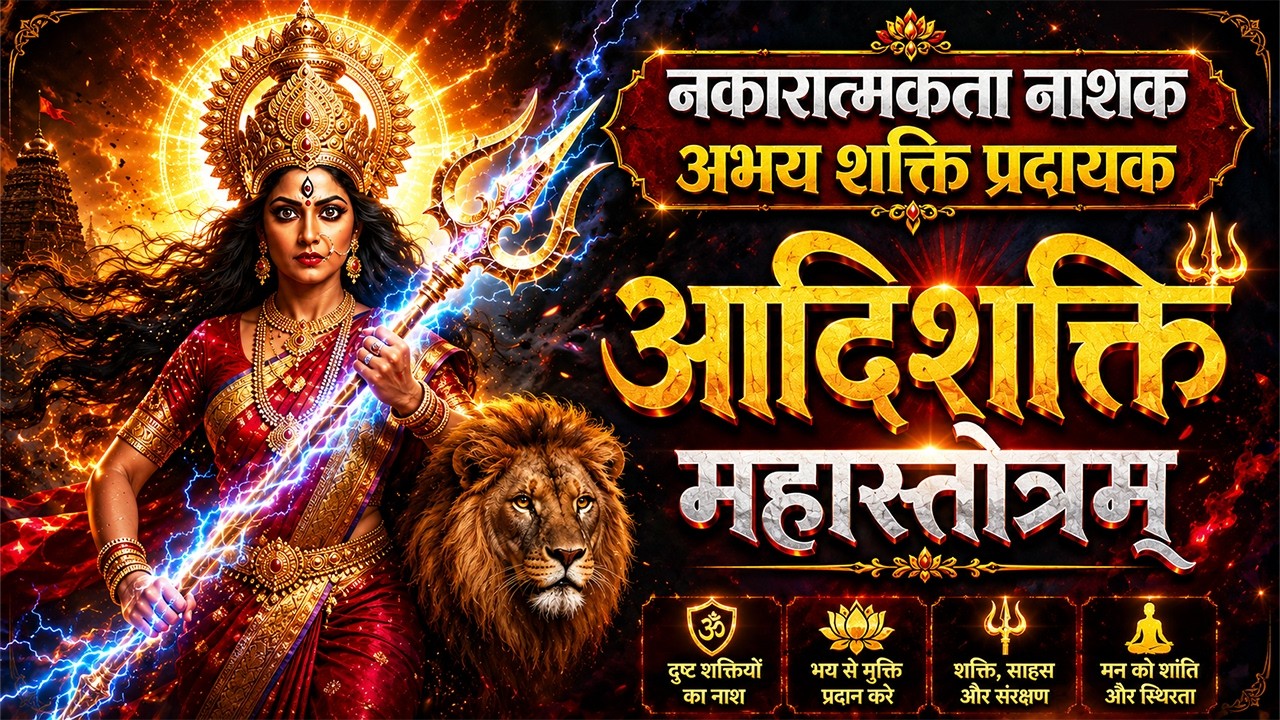 नकारात्मकता नाशक आदिशक्ति महास्तोत्रम् | Adi Shakti Protection Stotra | Maa Durga Stuti