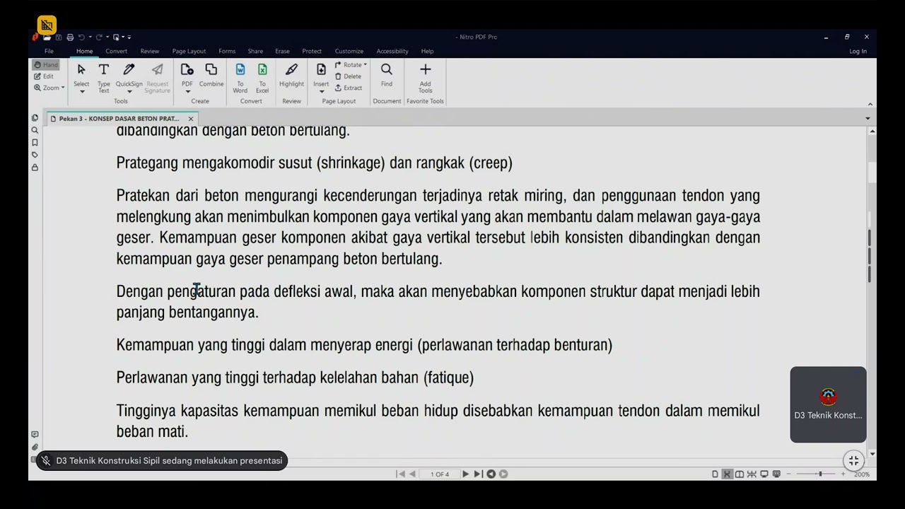 STRUKTUR BETON III - keuntungan dan kerugian beton prategang