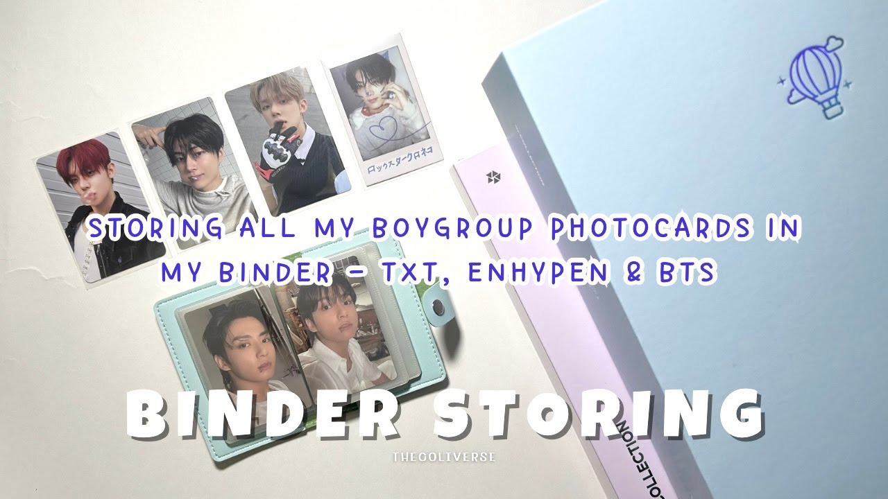 Storing All My Boy Group Photocards In My Binder ft.  TXT YEONJUN, ENHYPEN JAY & BTS JUNGKOOK