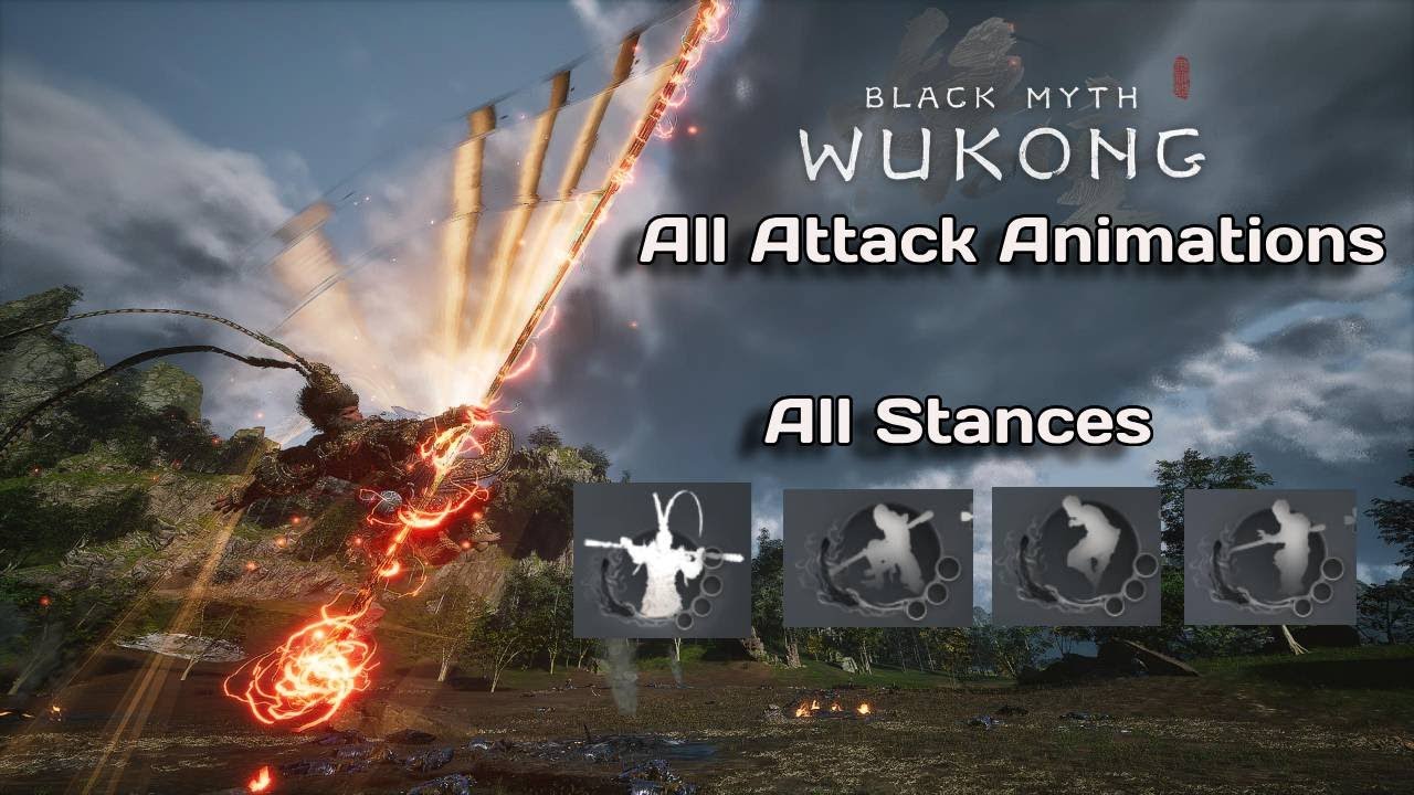 Black Myth: Wukong Animations [All Stances Attack Animations]