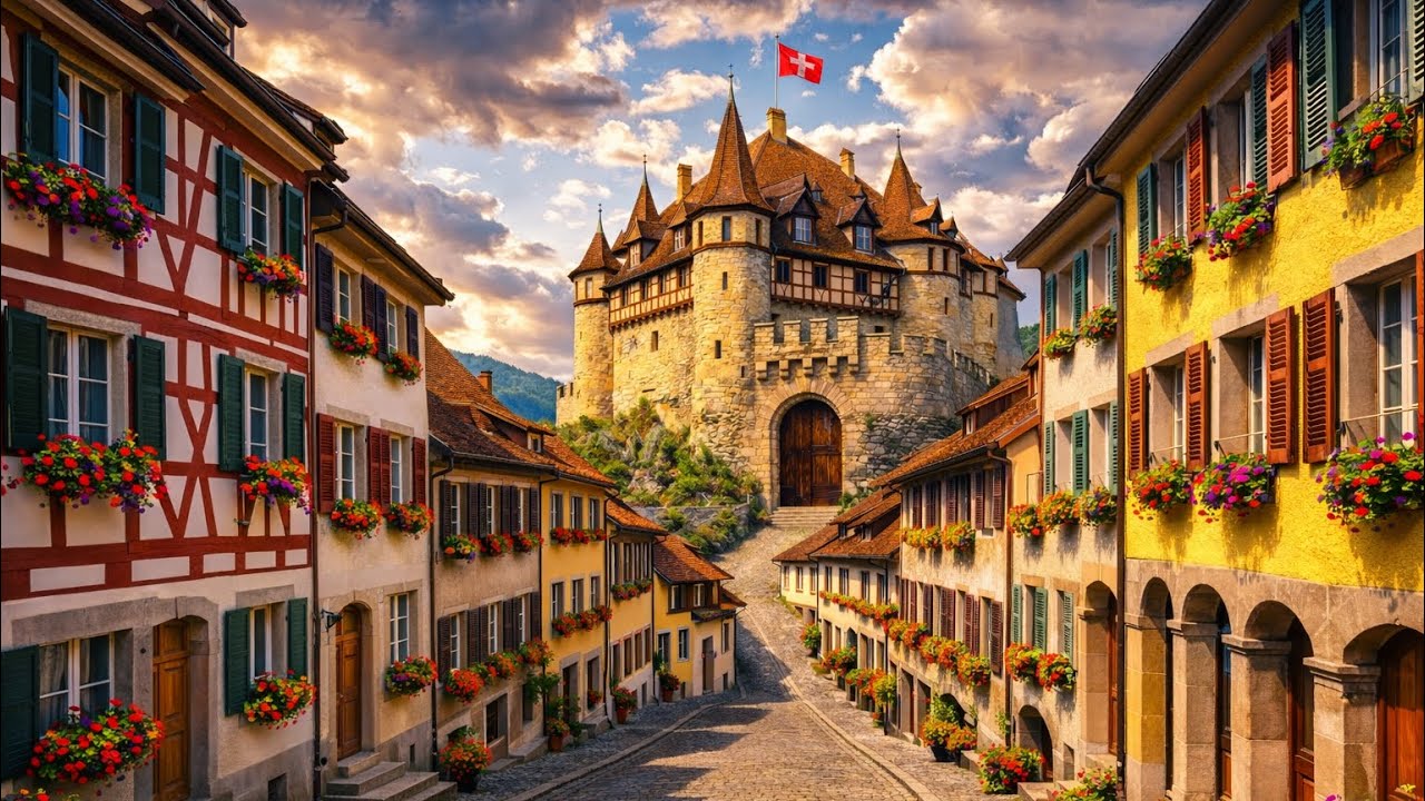 This Castle in Switzerland Feels Unreal 🇨🇭✨