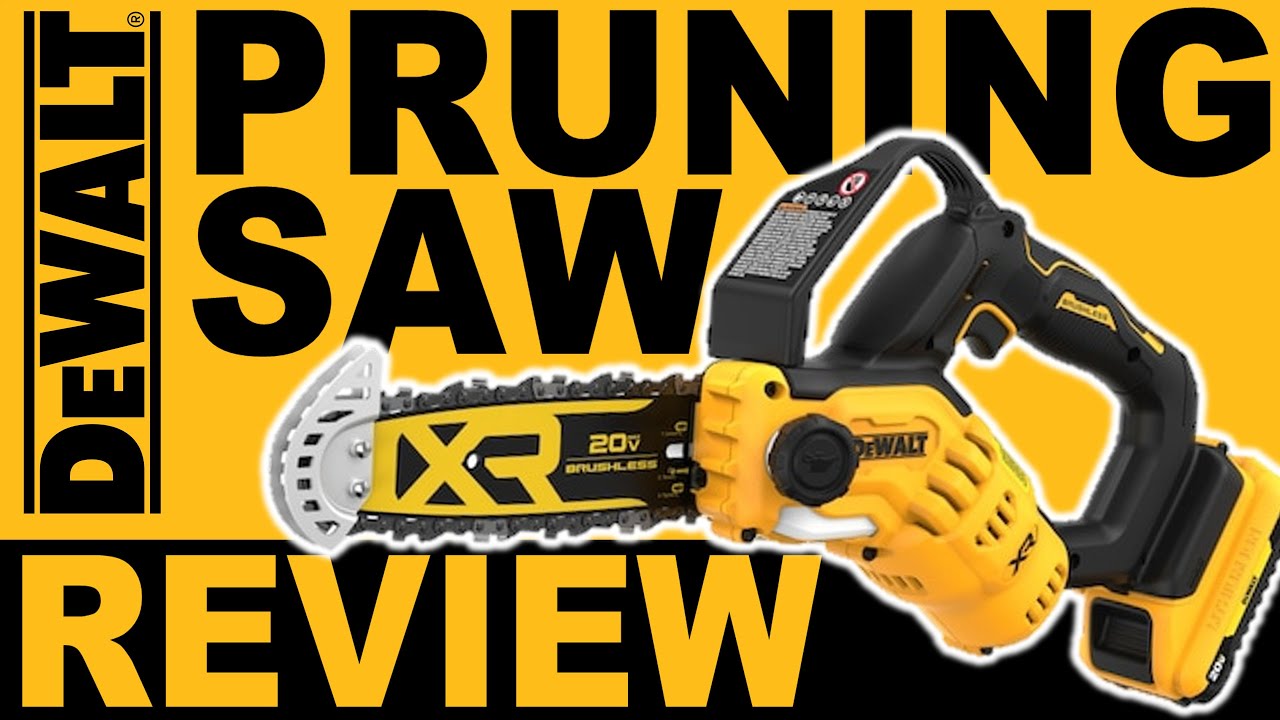 DeWalt 20V Pruning Chainsaw Review 8 inch Mini-Monster DCCS623 pruner flexvolt cutting test