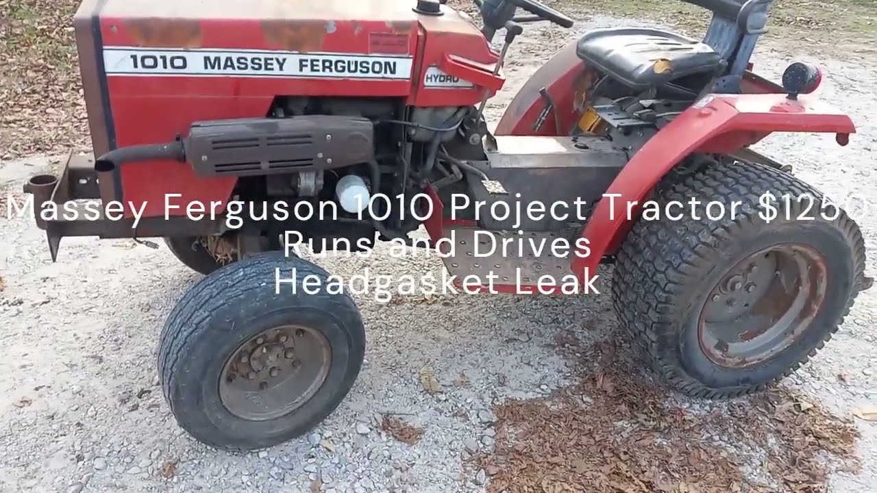 Massey 1010 Project Tractor Demo Drive SOLD!