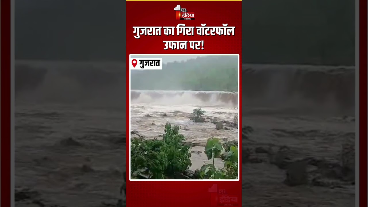 Gira Waterfall Overflows: गुजरात का गिरा वॉटरफॉल उफान पर! | Gujarat Weather Update | Heavy Rain