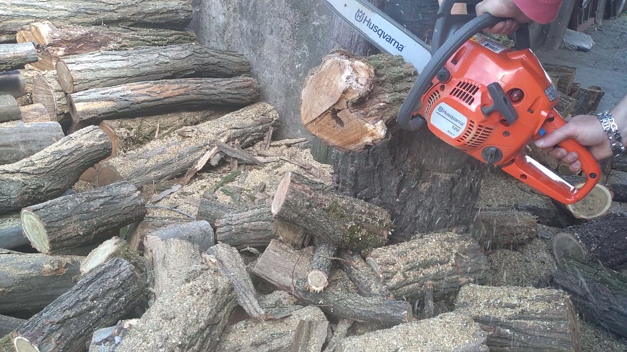 HUSQVARNA 120 MARK II first cutting and running in a small saw