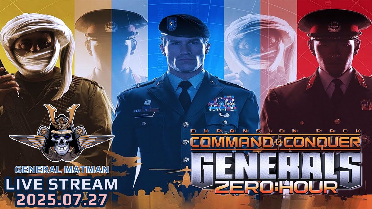 Command & Conquer Generals Zero Hour - 2025.07.27 - 1 Random Vs 1 HARD Random