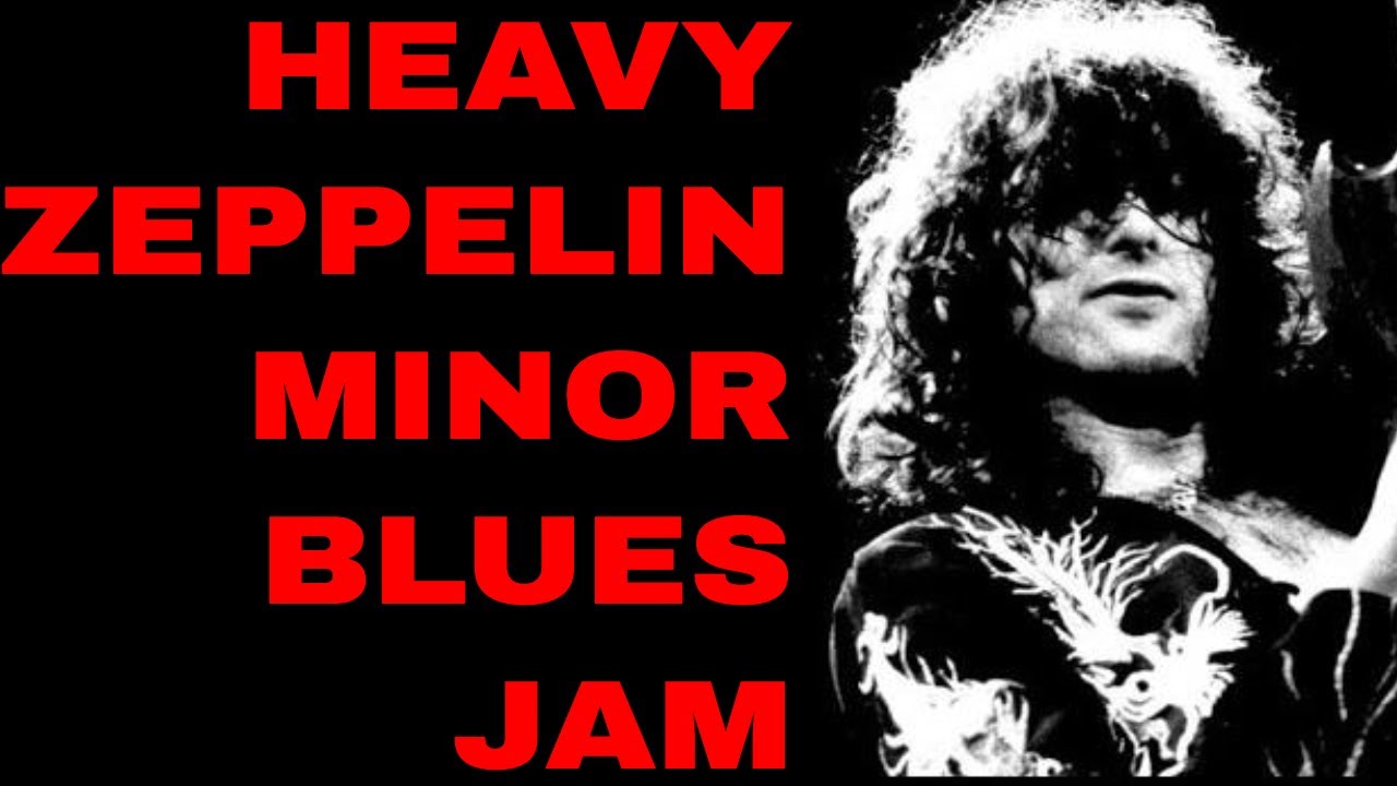 Led Zeppelin Style Tea For One Guitar Jam Track (Блюз до минор)