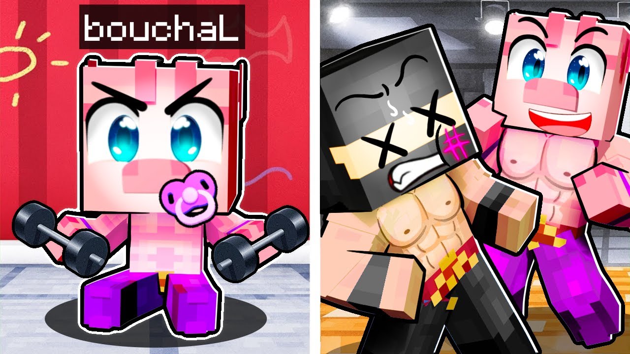 Od NAROZENÍ po SMRT jako WWE SUPERSTAR v Minecraftu!