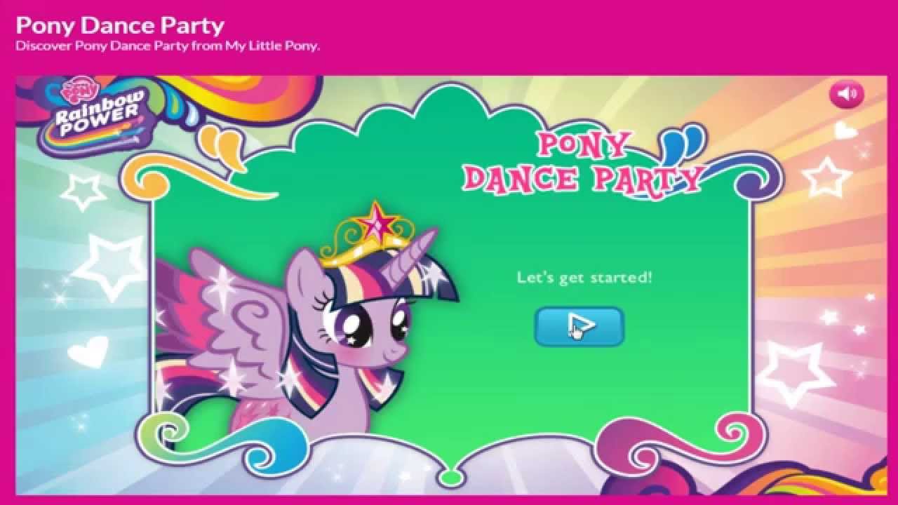 My Little Pony Game / Pony Dance Party / Rainbow Power / Lets Play For Kids on KidJoy TV