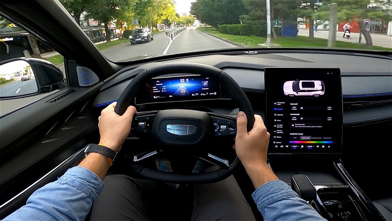 2025 Geely Cityray [1.5T, 174 HP] POV Test drive | Highway cabin noise | Trunk review CARiNIK