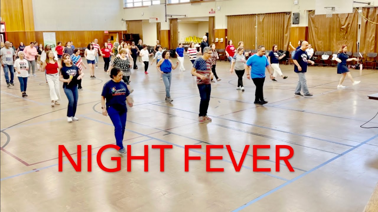 Night Fever Line Dance - Movie Style (Brooklyn Shuffle)
