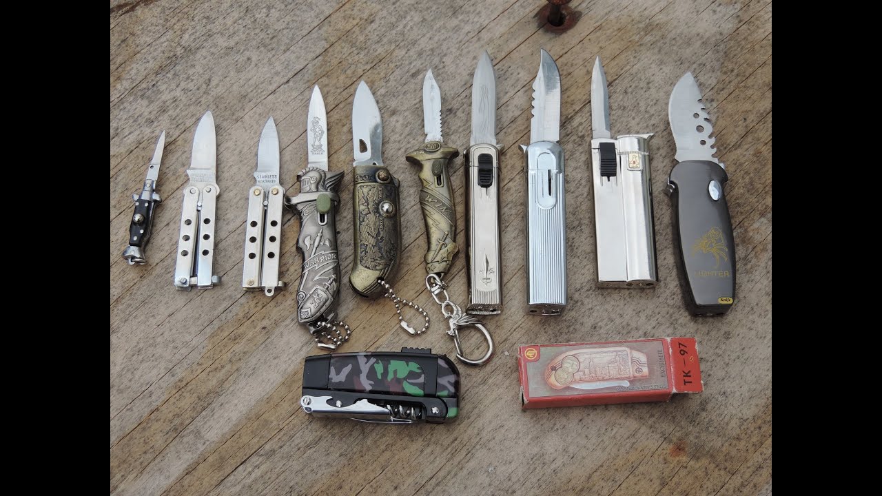 Mini Switchblade / Lighter / Balisong / Keychain Knife Collection