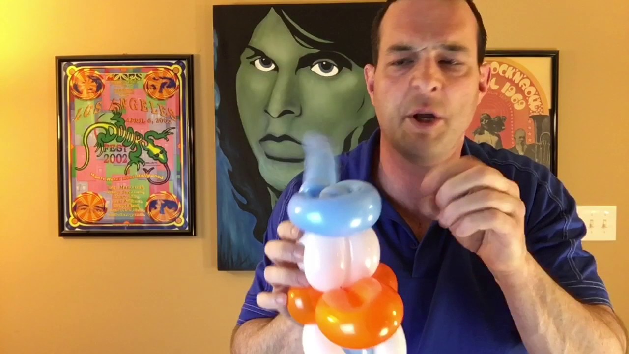 3-4 Balloon Donald Duck Step By Step Instructions and Real Time