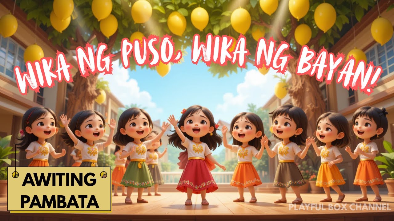 Awiting Pambata | Wika ng Puso, Wika ng Bayan Filipino Tagalog Song | Buwan ng Wika #filipino #song