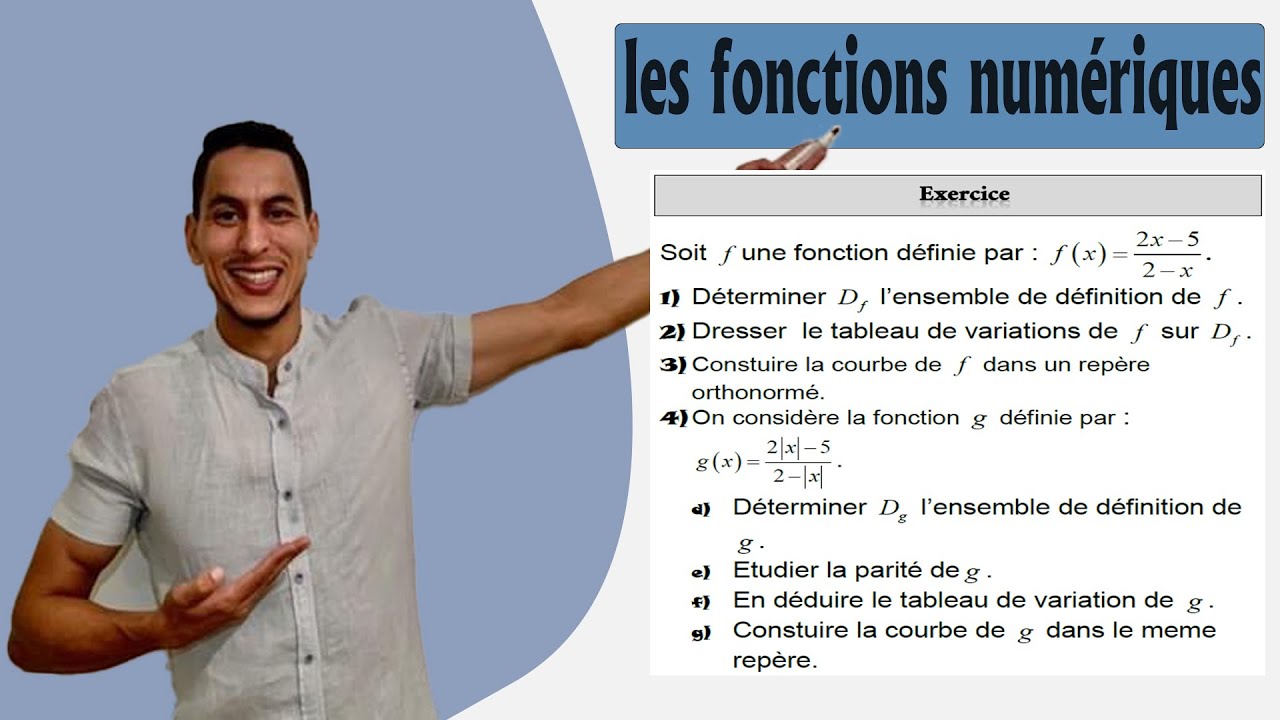 les fonctions numériques tronc commun exercices :fonction homographique - hyperbole - valeur absolue