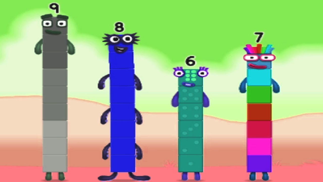 Numberblocks Learning Academy #40 -  Numberblocks 6 7 8 - Numberblocks Magic Run - Numberblocks Game