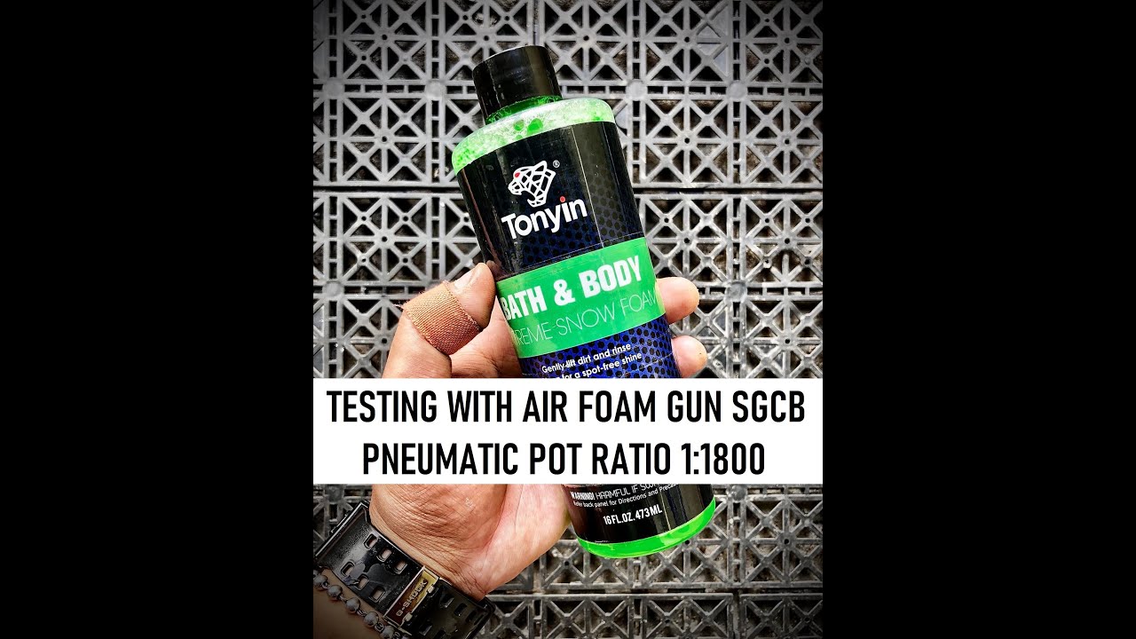 Test | Xà bông có chạm 1:1800 | Tonyin | Bath and Body Extreme Snow Foam 1:1800