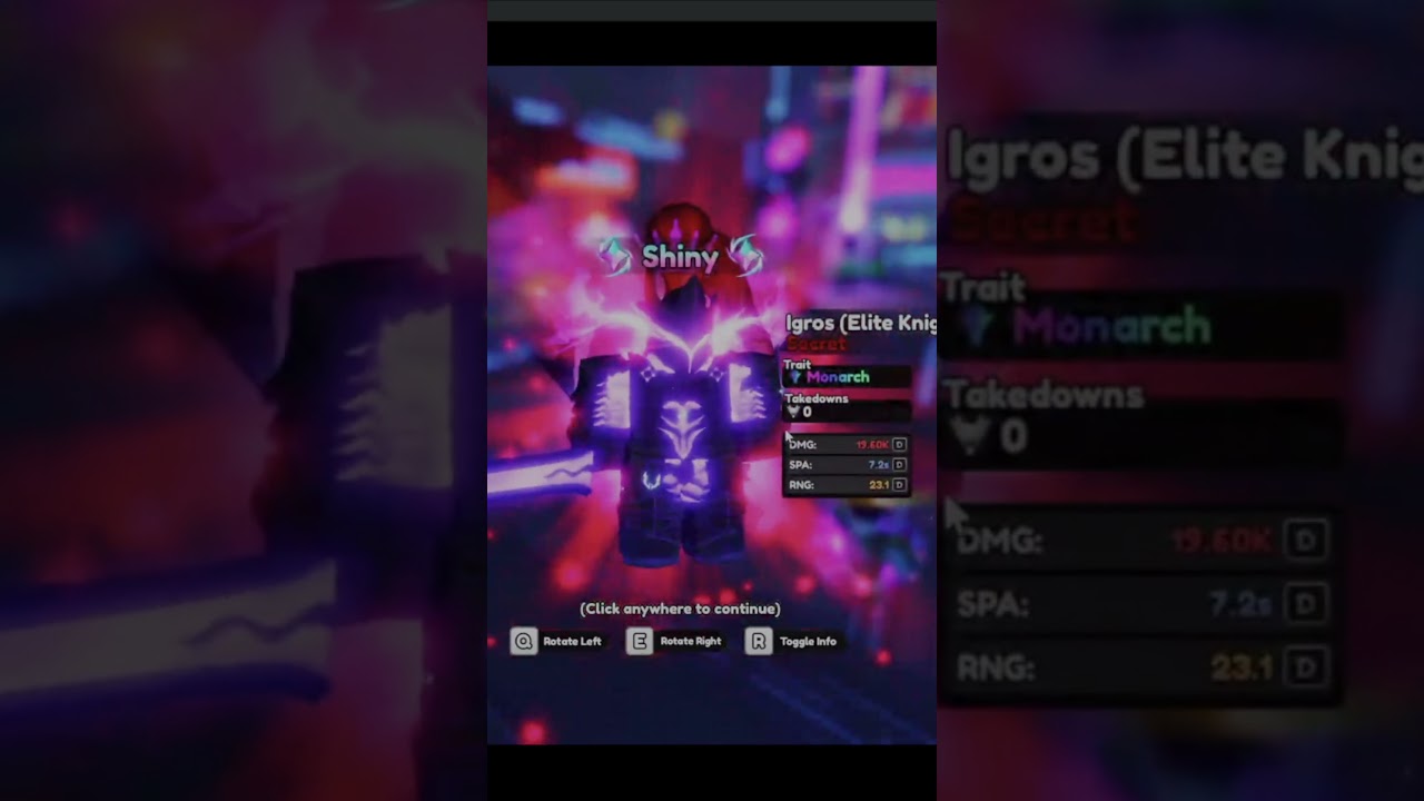 Pulling A Shiny Secret Igris Monarch Anime Vanguard #roblox