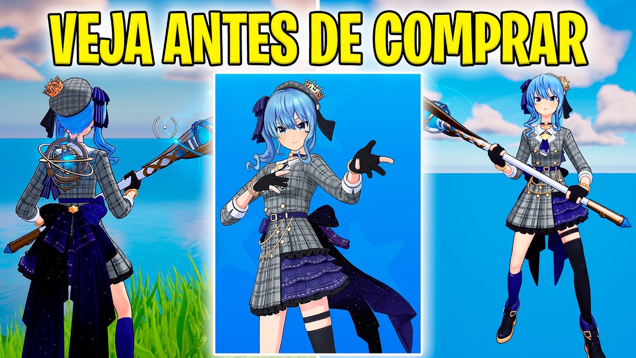 VEJA ANTES DE COMPRAR SKIN HOSHIMACHI SUISEI (PACOTÃO HOSHIMACHI SUISEI) Fortnite