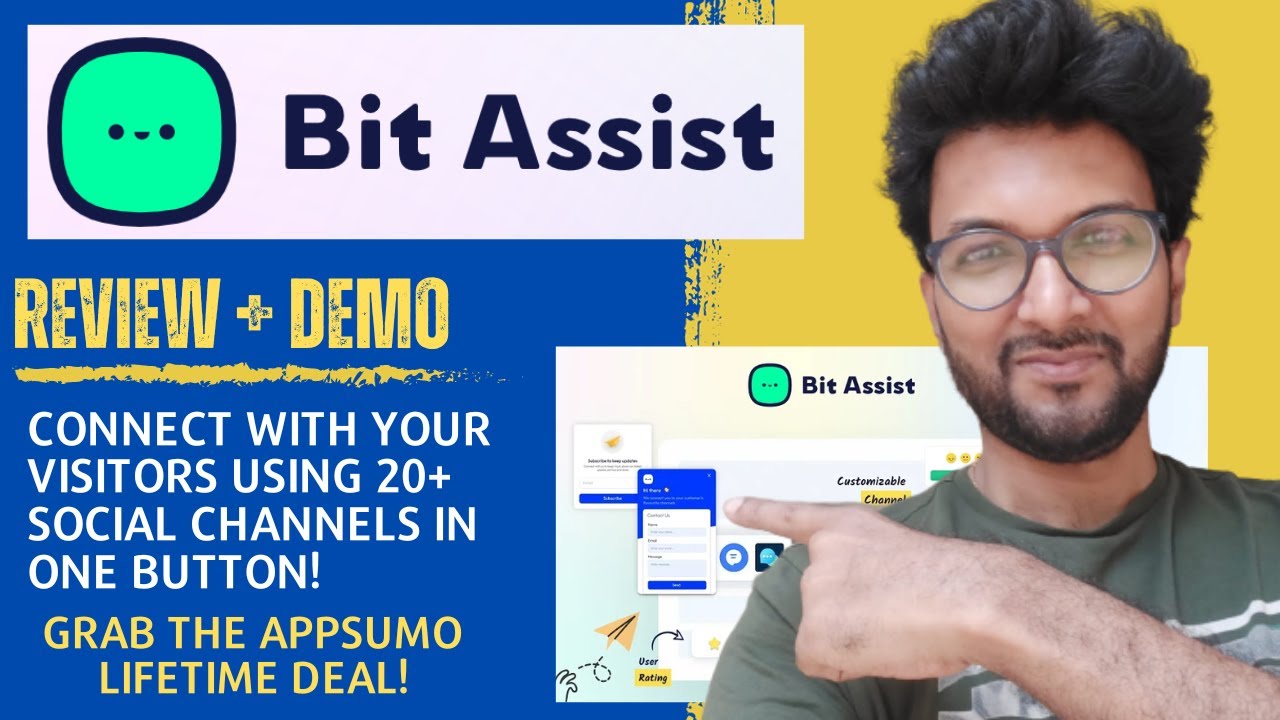Bit Assist Review + Demo &ndash; Connect with your visitors using 20+ social channels in one button!