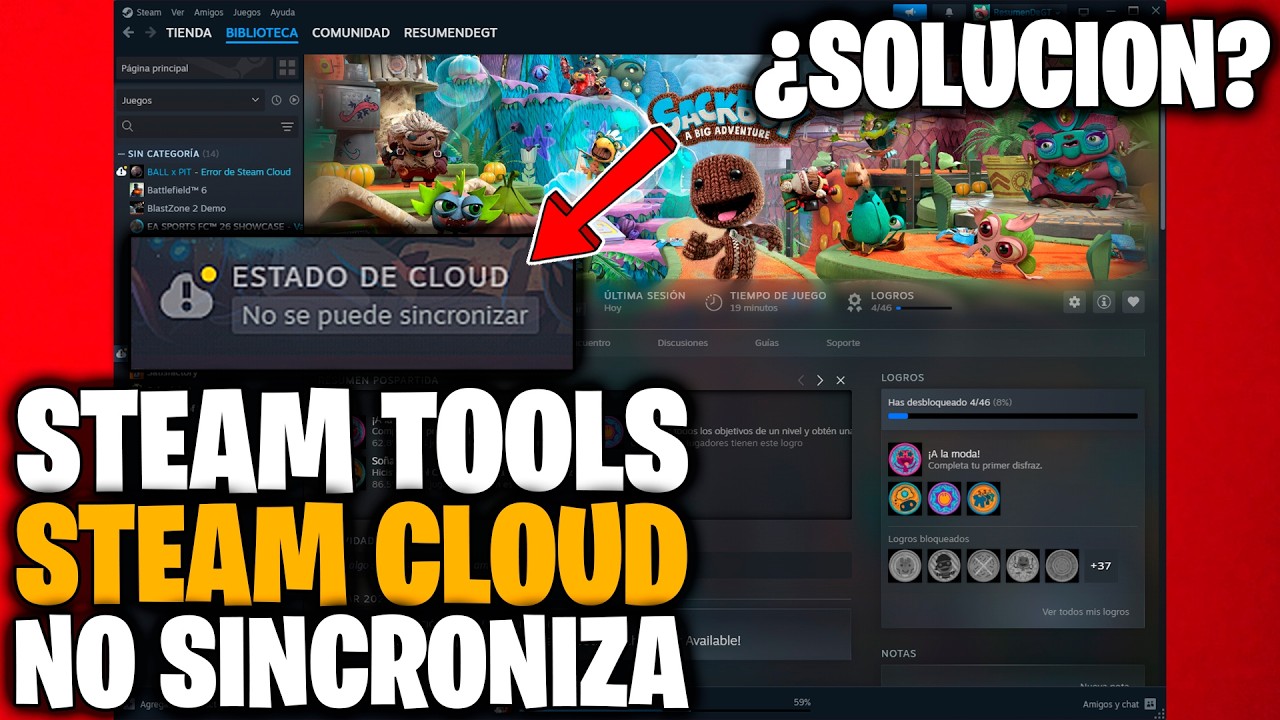 &iquest;SOLUCION? Steam NO Sincroniza el Guardado en la Nube Steam Tools