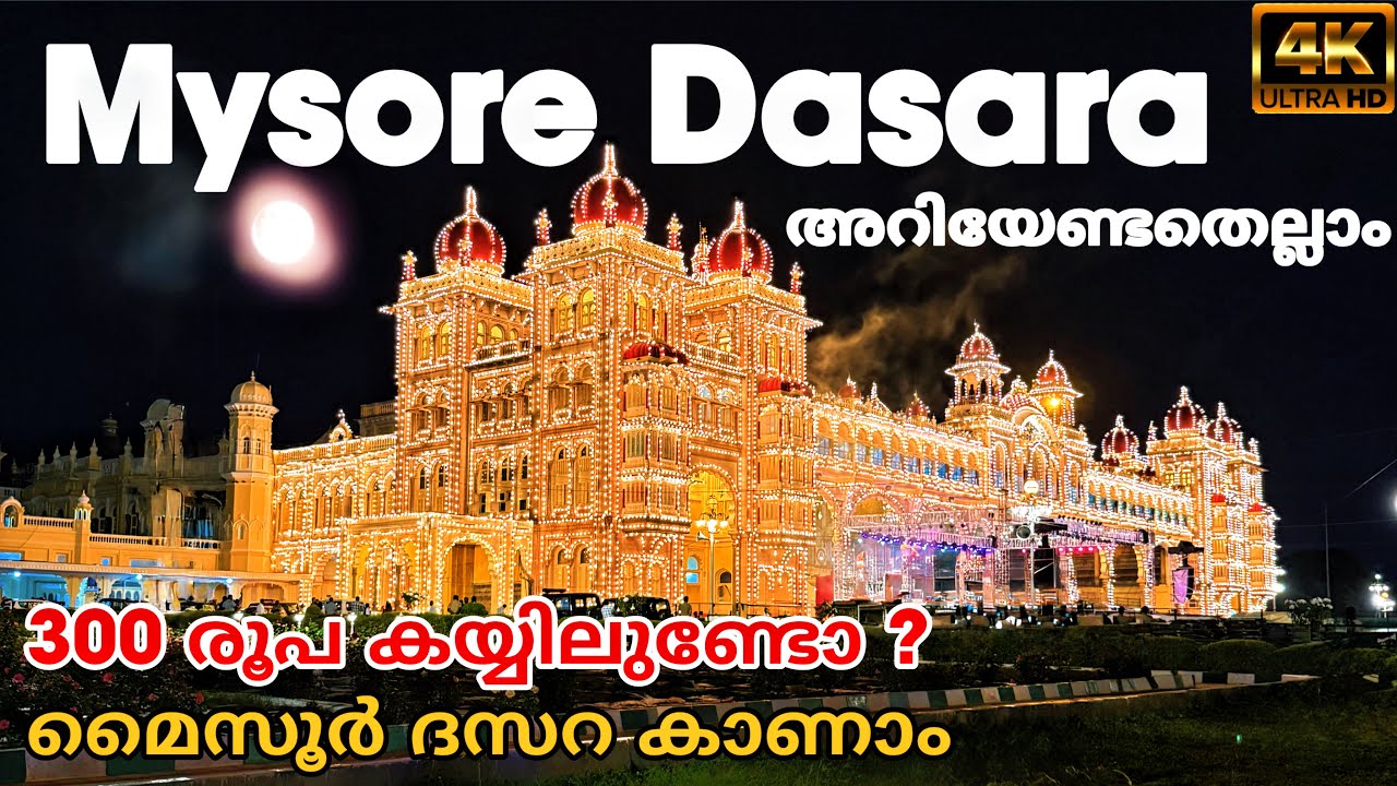 Mysore Dasara Festival 2025 | World Record 3000 Drones Show, Palace Lighting & Street Food Tour