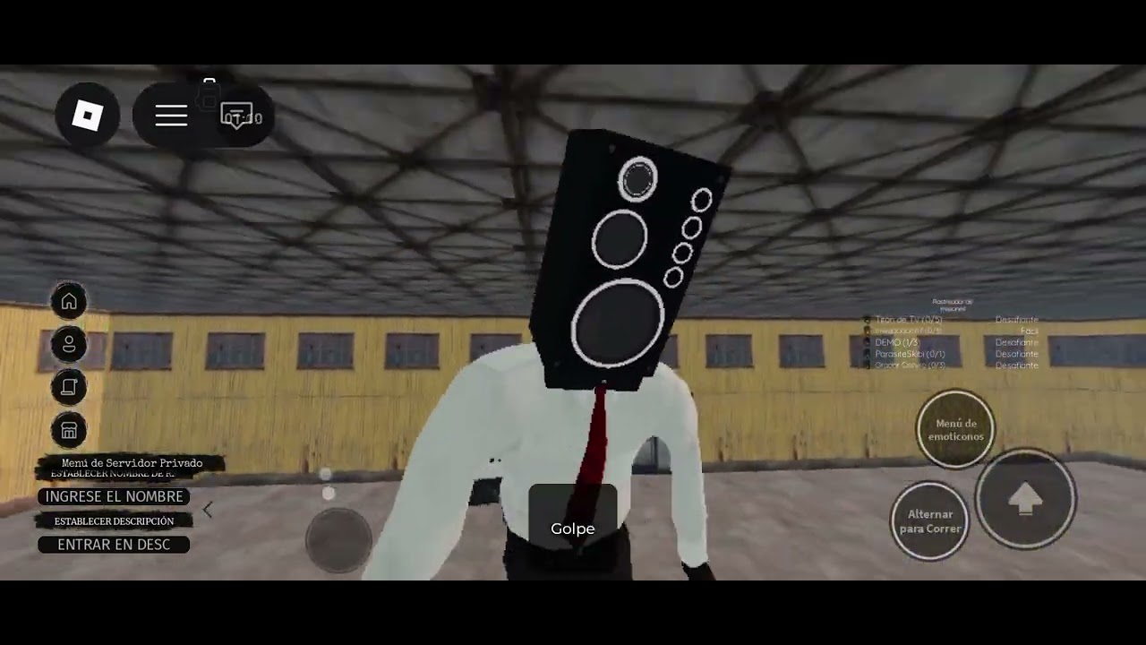 Larged speaker man