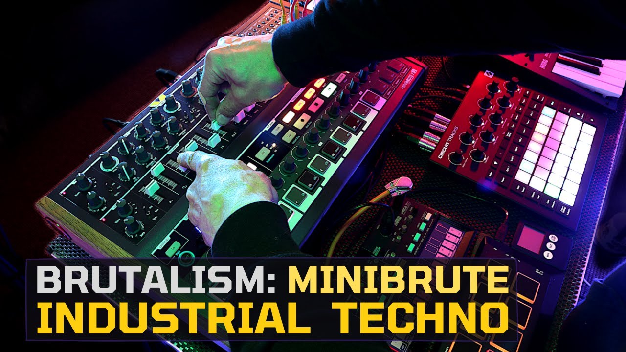 Brutalism - A Minibrute 2s Modular Industrial Techno Synth Jam