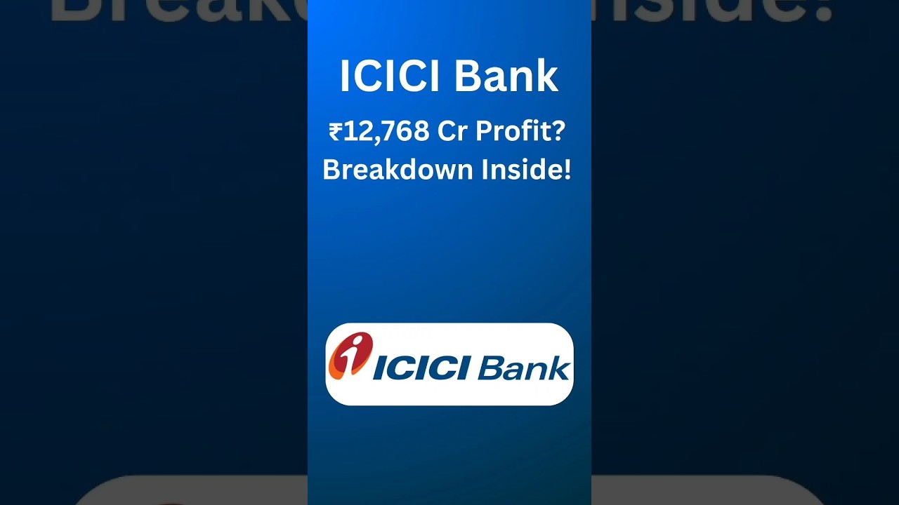 ICICI Bank's ₹12,768 Cr Profit: Smart Growth or Hype? | Q1 2025 Results Explained#shorts