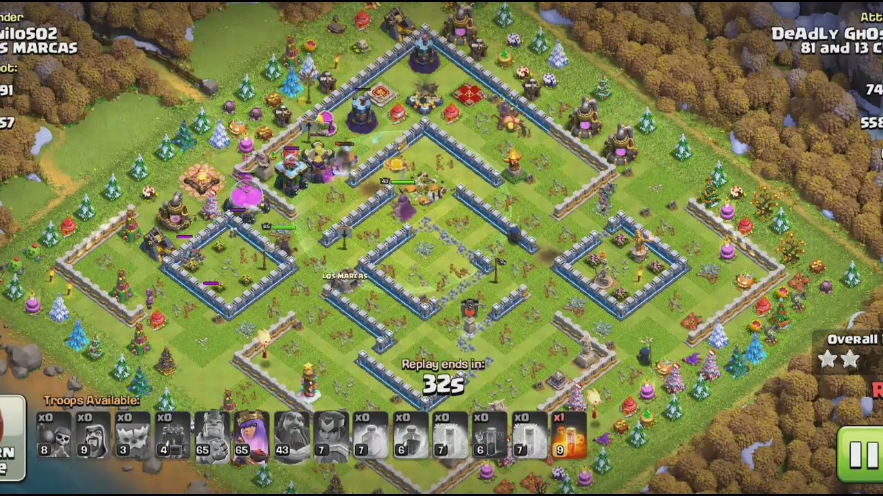 😍Townhall 13 deadliest combo yeti+skeleton  attack strategies./COC/#subscribe #viral @sumit007yt