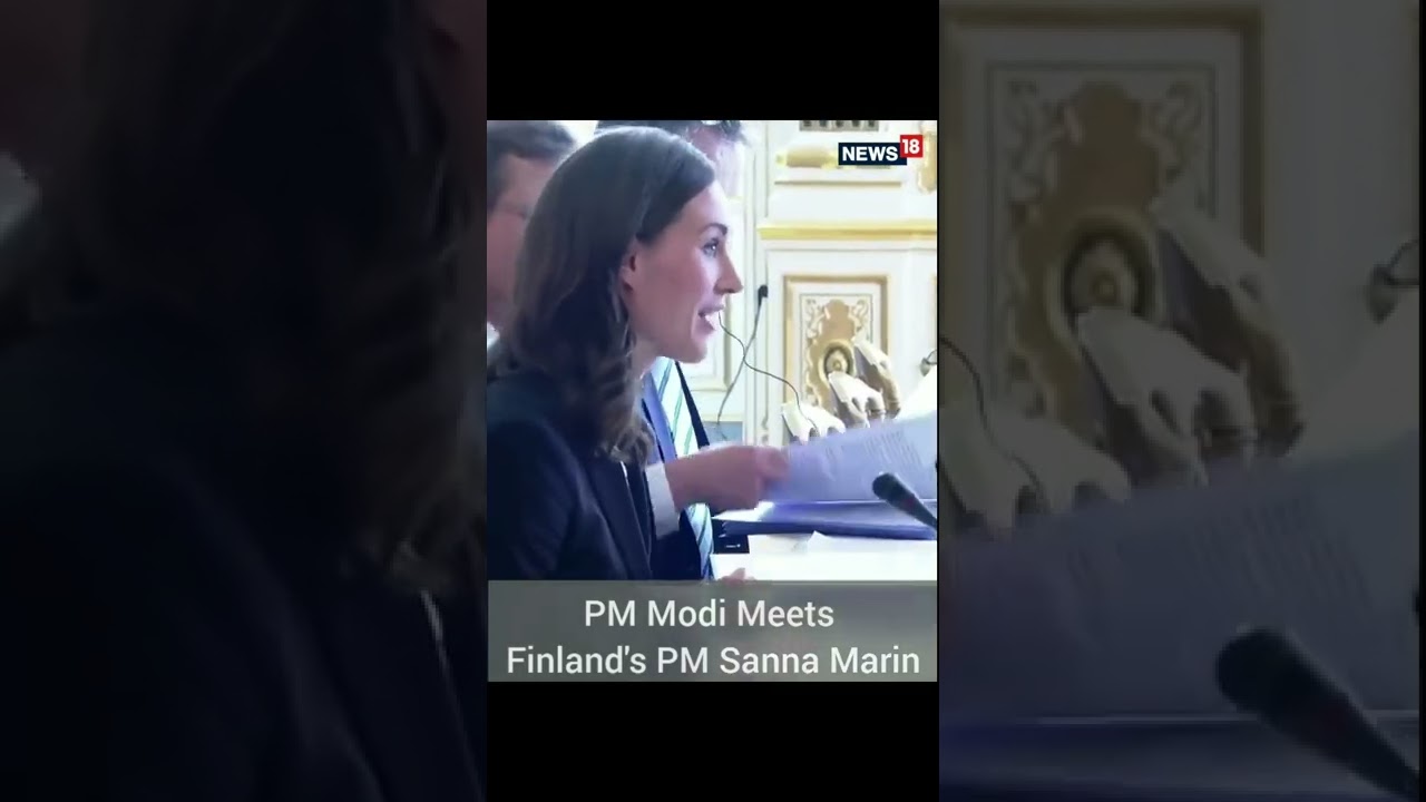 PM Modi Meets Finland Counterpart Sanna Marin | PM Modi In Europe | CNN News18 | #Shorts