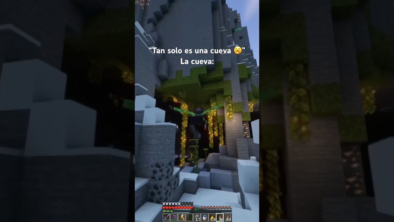 La cueva en cuesti&oacute;n ☠️ #minecraft #shorts