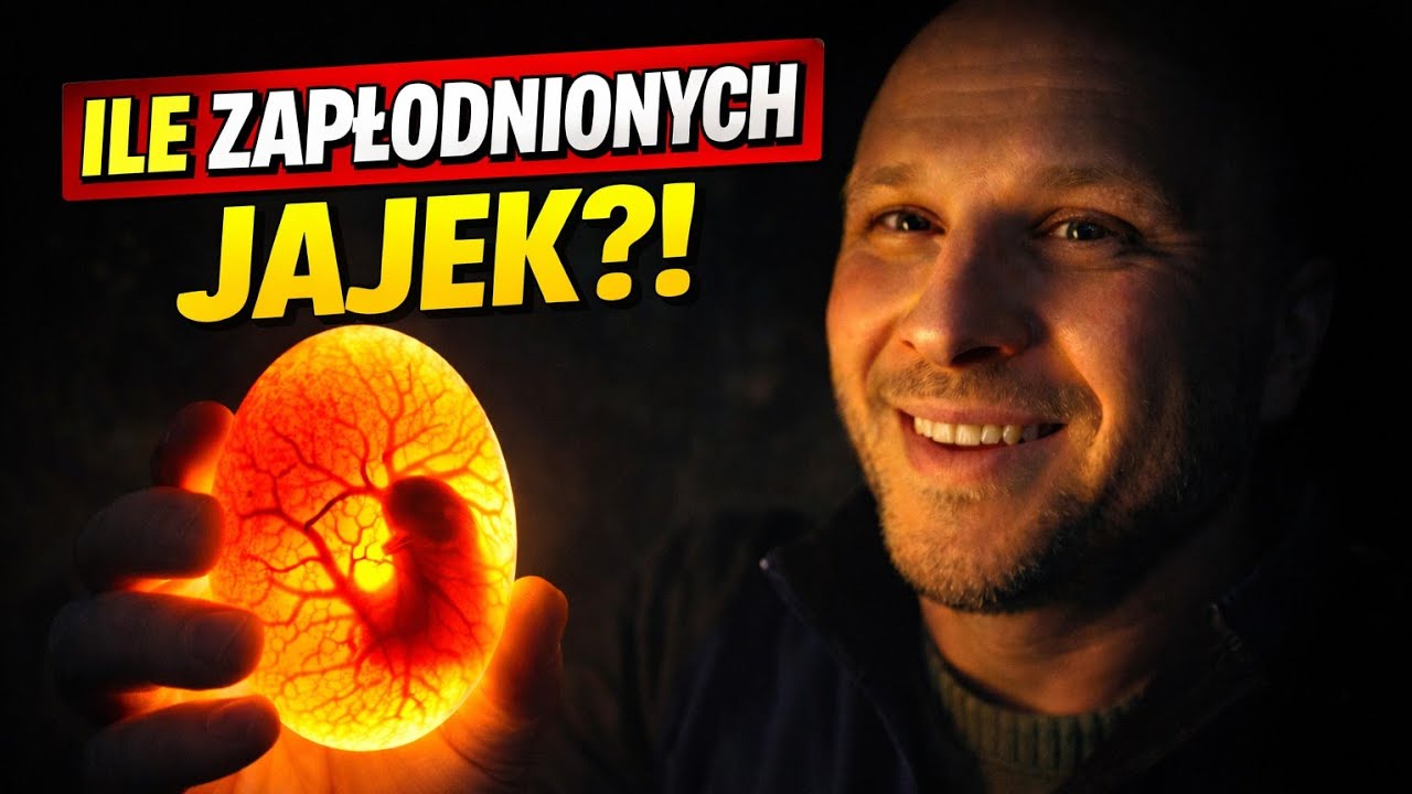 Prześwietlam jaja Jersey Giant 