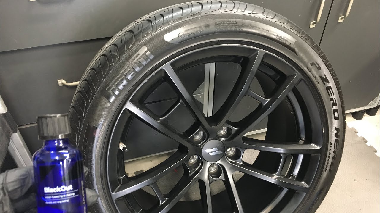 Cquartz BlackOut Tire & Rubber Coating Application