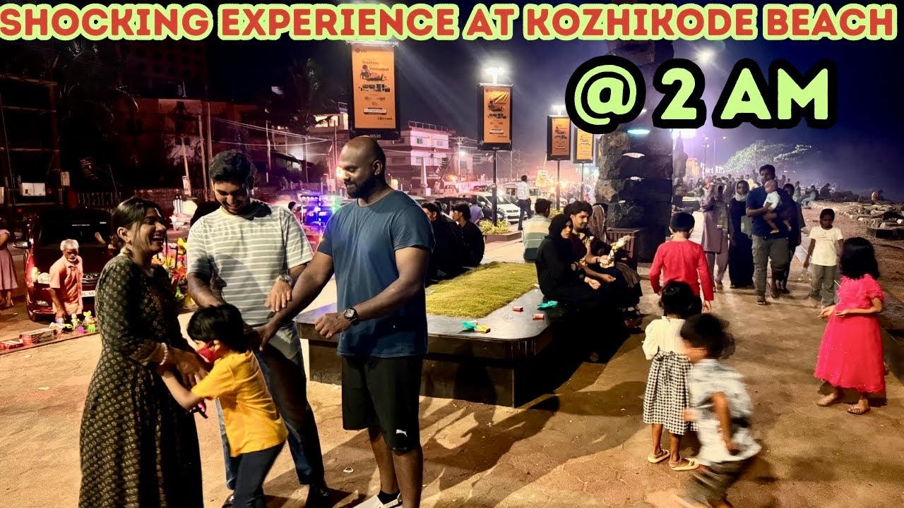 We Visited Kozhikode Beach At 2AM | Best Nightlife In Kerala