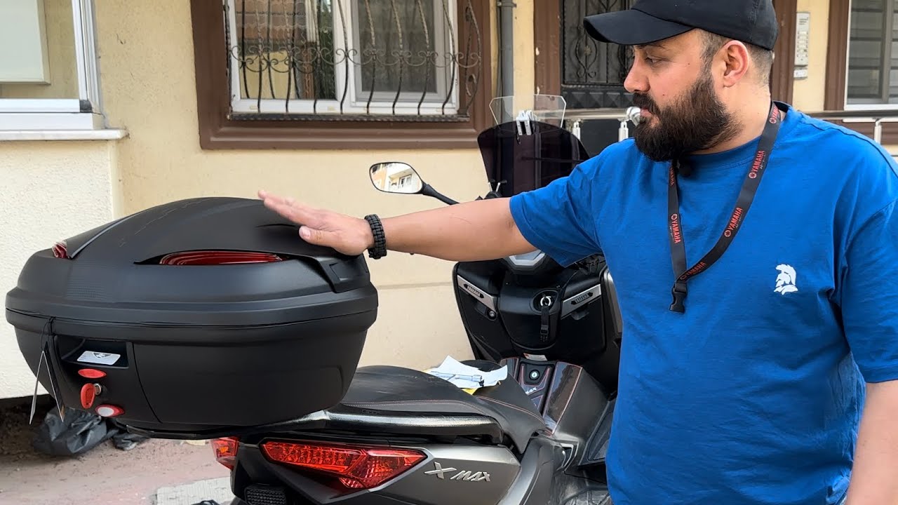 Kappa K47NN topcase ve sırt dayama kutu açılımı ve montaj #yamaha xmax