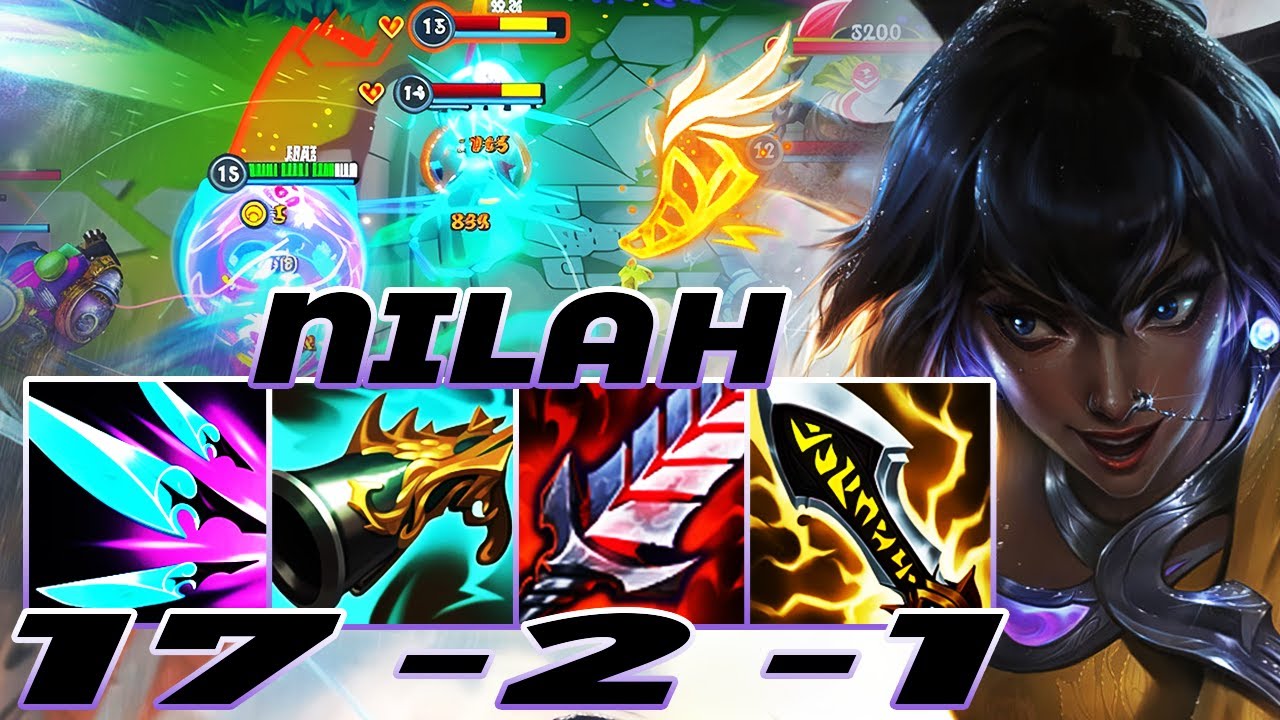 New Patch 6.2 | WILD RIFT NILAH ADC GAMEPLAY | 17 -2 -1 MVP | NILAH BUILD RUNES
