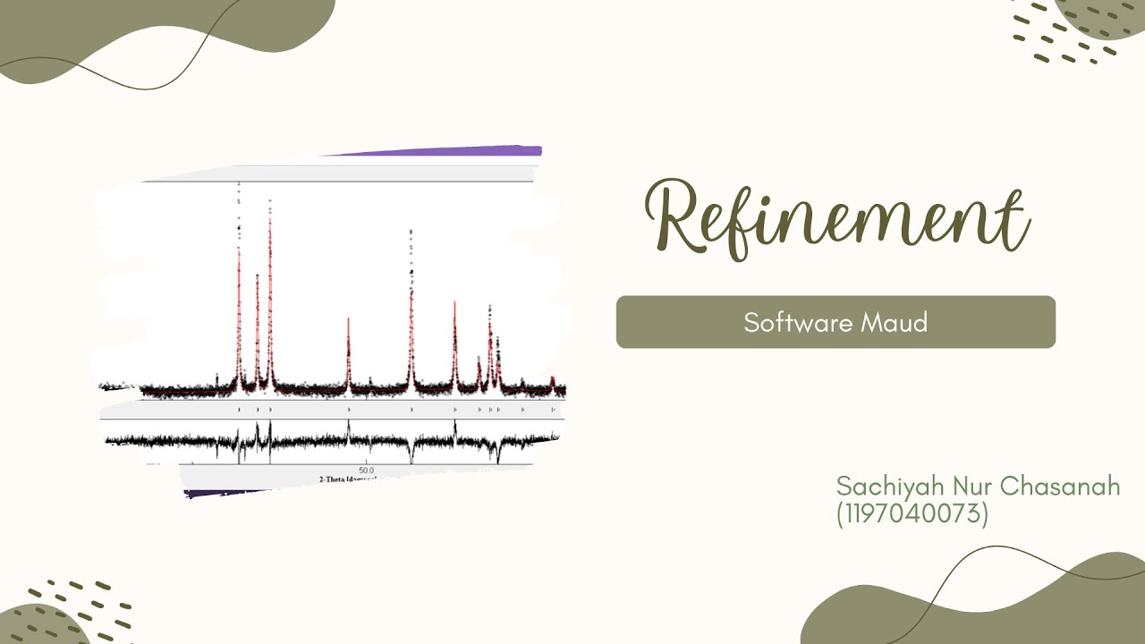 2. Refinement | Data XRD | Software Maud