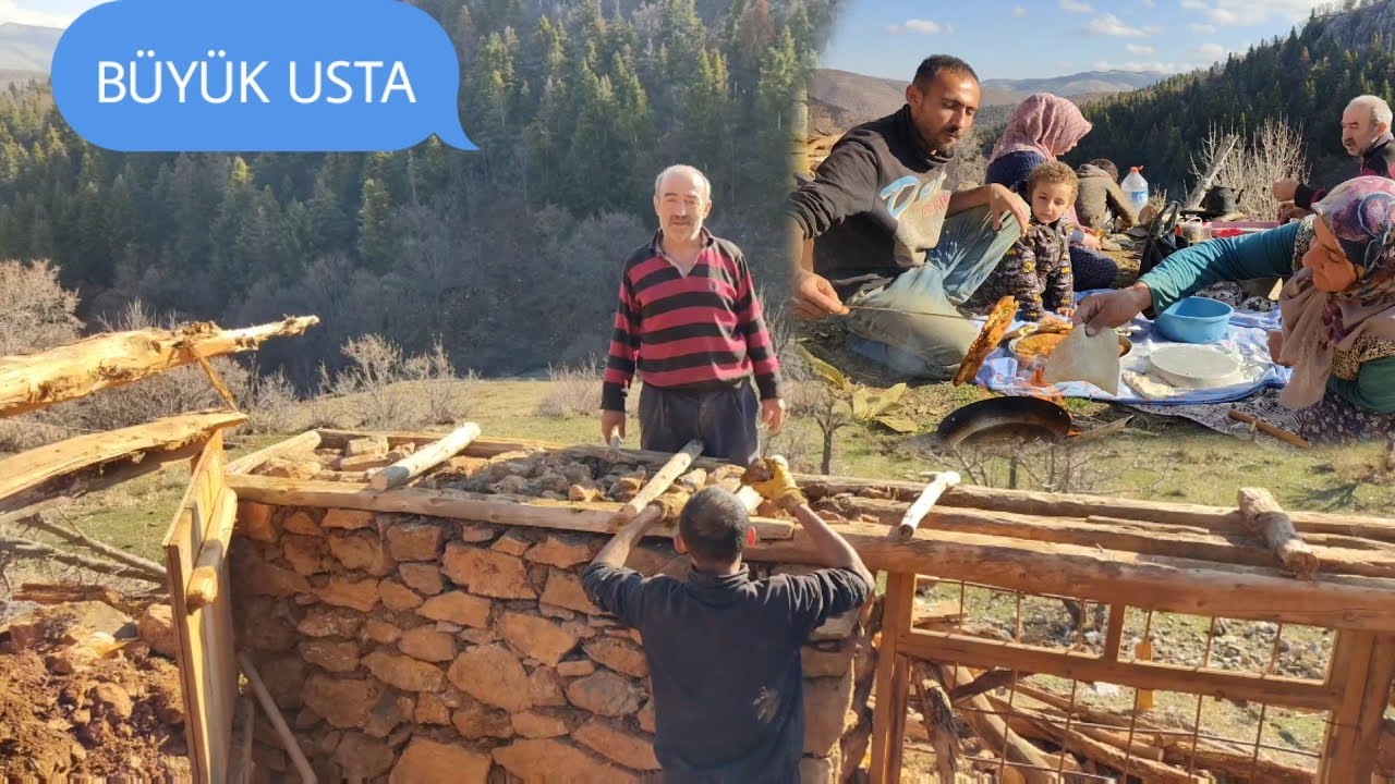 BÜTÜN AİLE DAĞ EVİNDEYİZ/TADİLATA DEVAM-dağda yağlı pişi yaptık