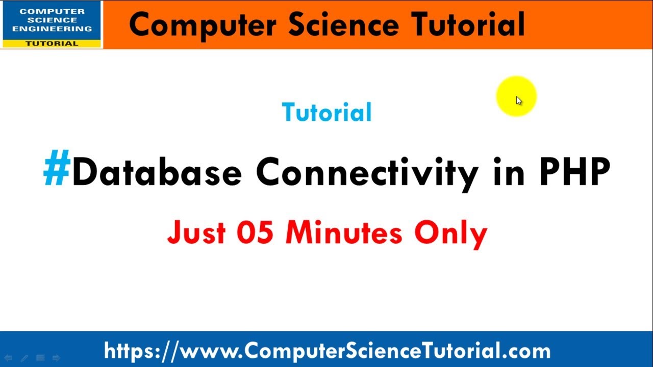 Database connectivity in php