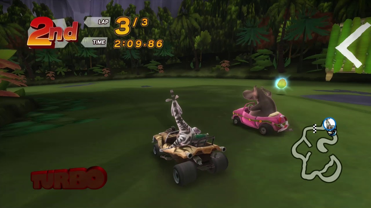 [Xbox 360] Madagascar Kartz - Championship: Wild and Wacky Cup Mirrored 200CC - Marty