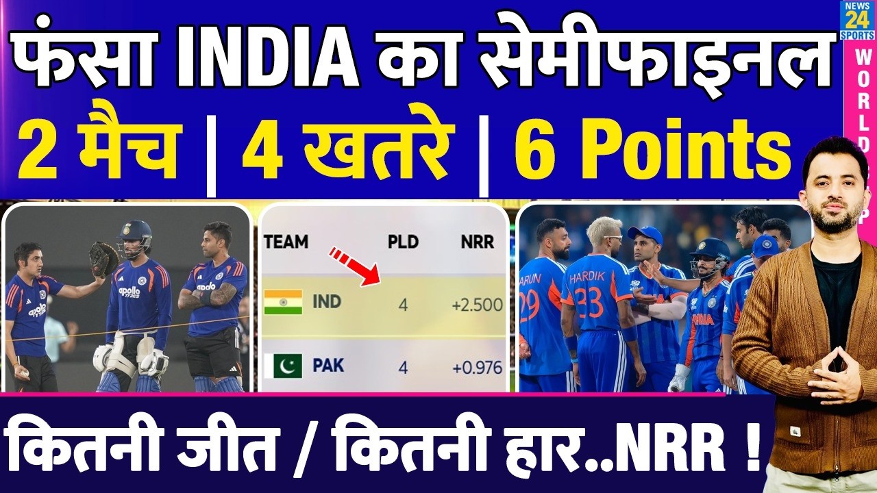 T20 World Cup: Team India का Semi Final ऐसे फंस गया | Table | NRR | Africa | Abhishek | WI |Zimbabwe