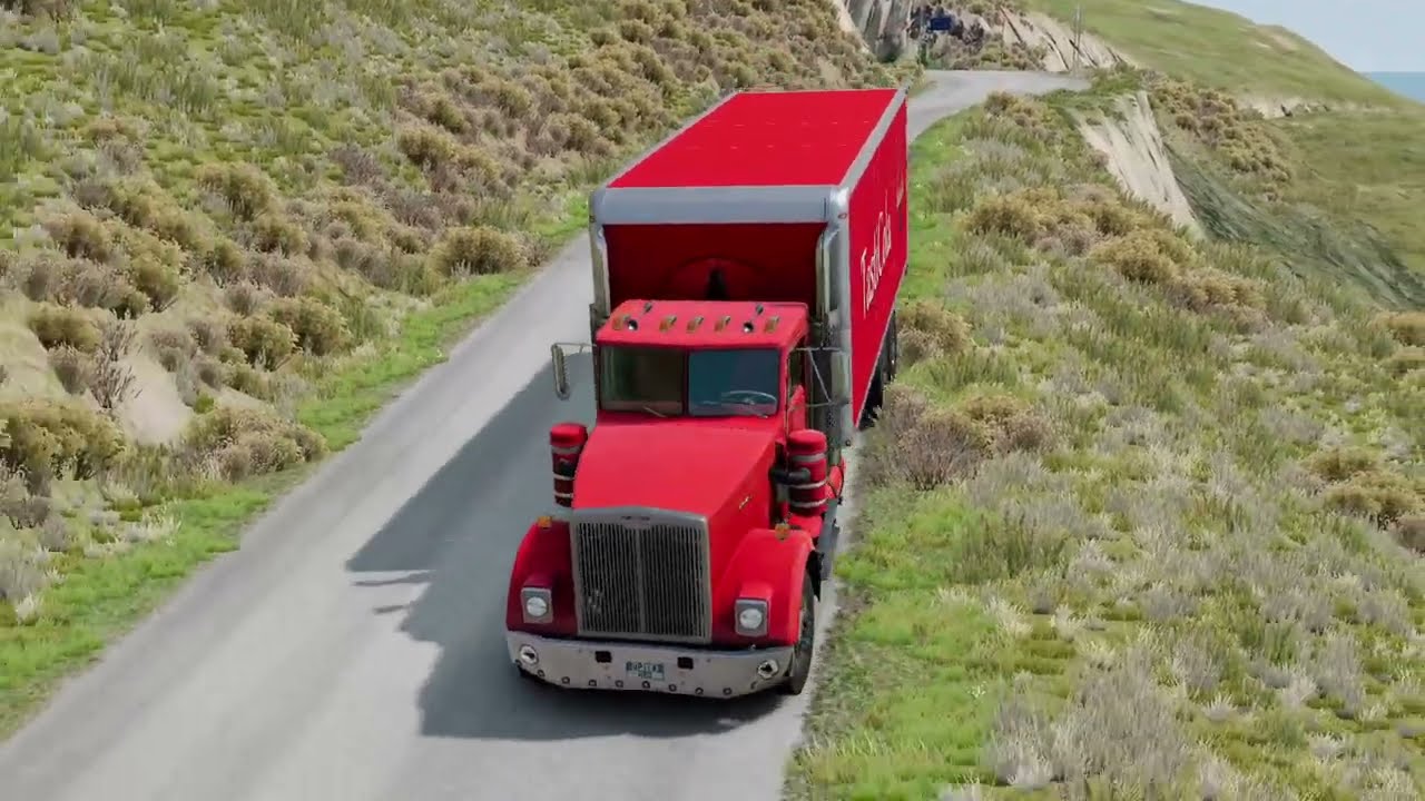 The ULTIMATE NO ENGINE Downhill Soapbox Racing In BeamNG.drive !  Truck and Car Crashes #11