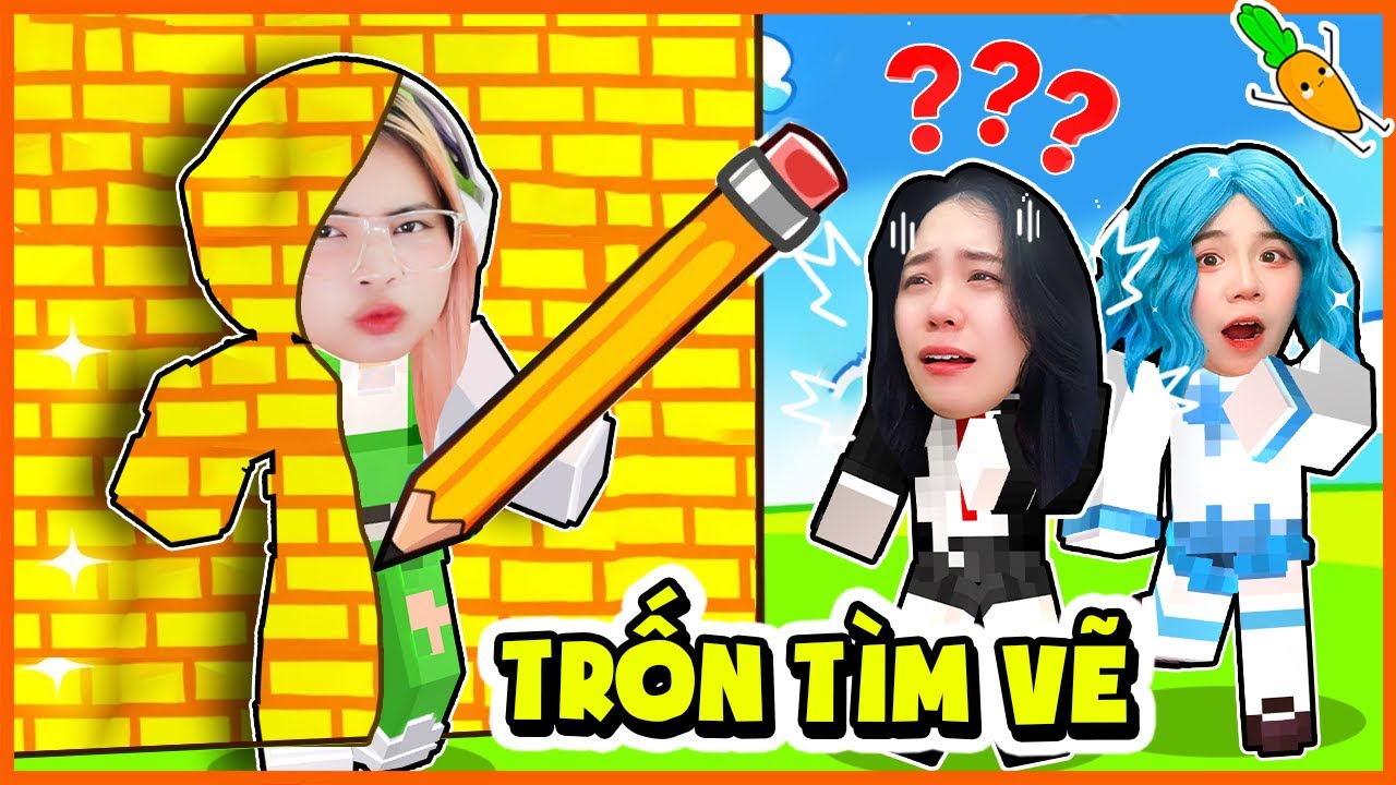 KAMUI X SAMMY X MÈO SIMMY THỬ THÁCH TRỐN TÌM VẼ SIÊU HACK NÃO