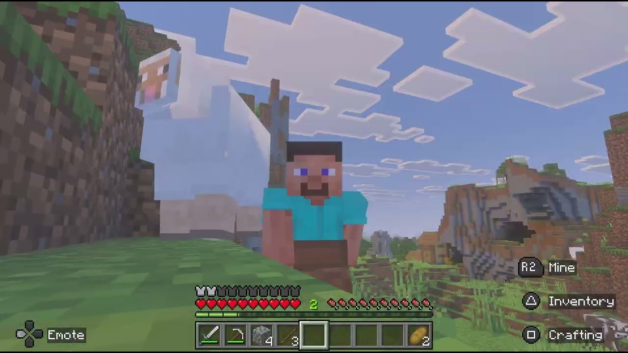 اول مقطع ماين كرافت نسختps5