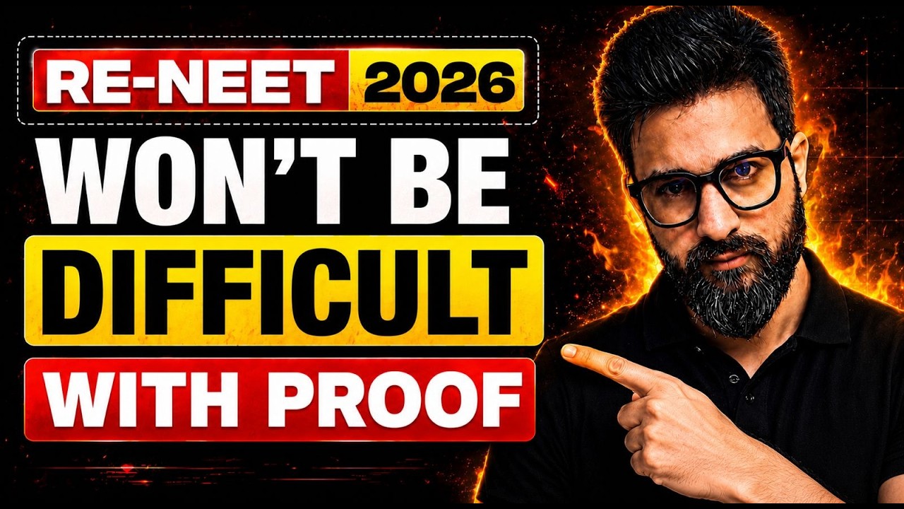 RE-NEET 2026 Difficulty Reality Check | Analysis With Evidence | Yawar Manzoor sir