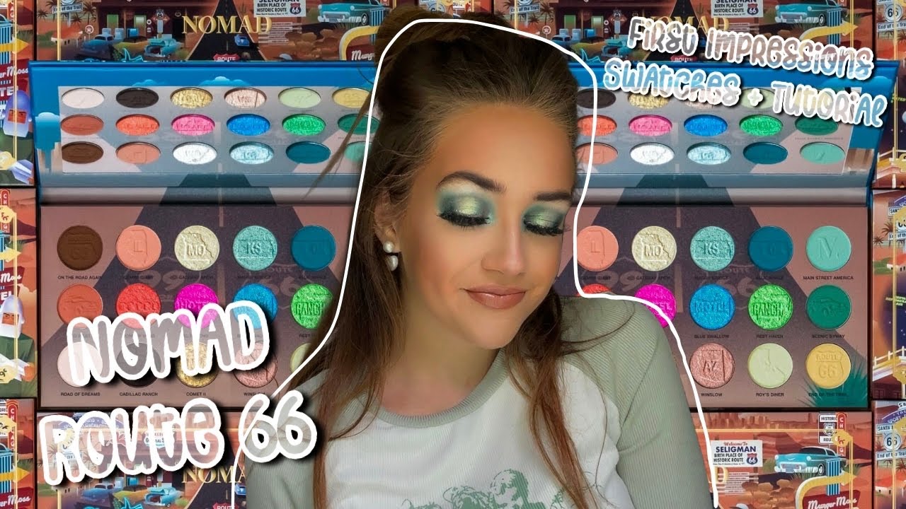Nomad Cosmetics Route 66 🏜️  First Impressions + Swatches + Tutorial