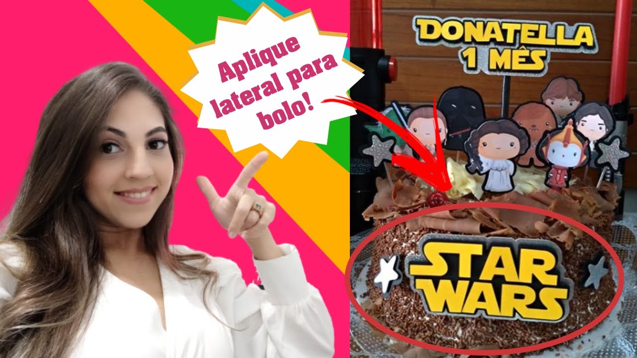 Como fazer Aplique para a lateral do bolo!