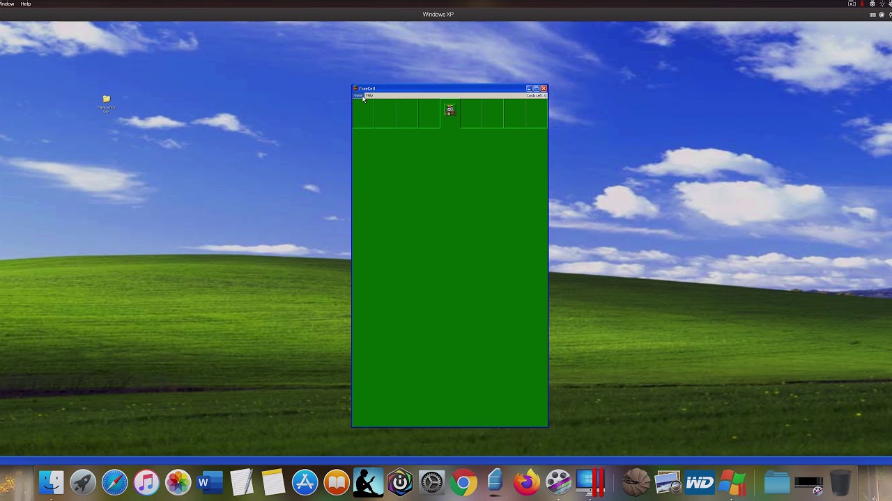 FreeCell Windows Xp on MAC